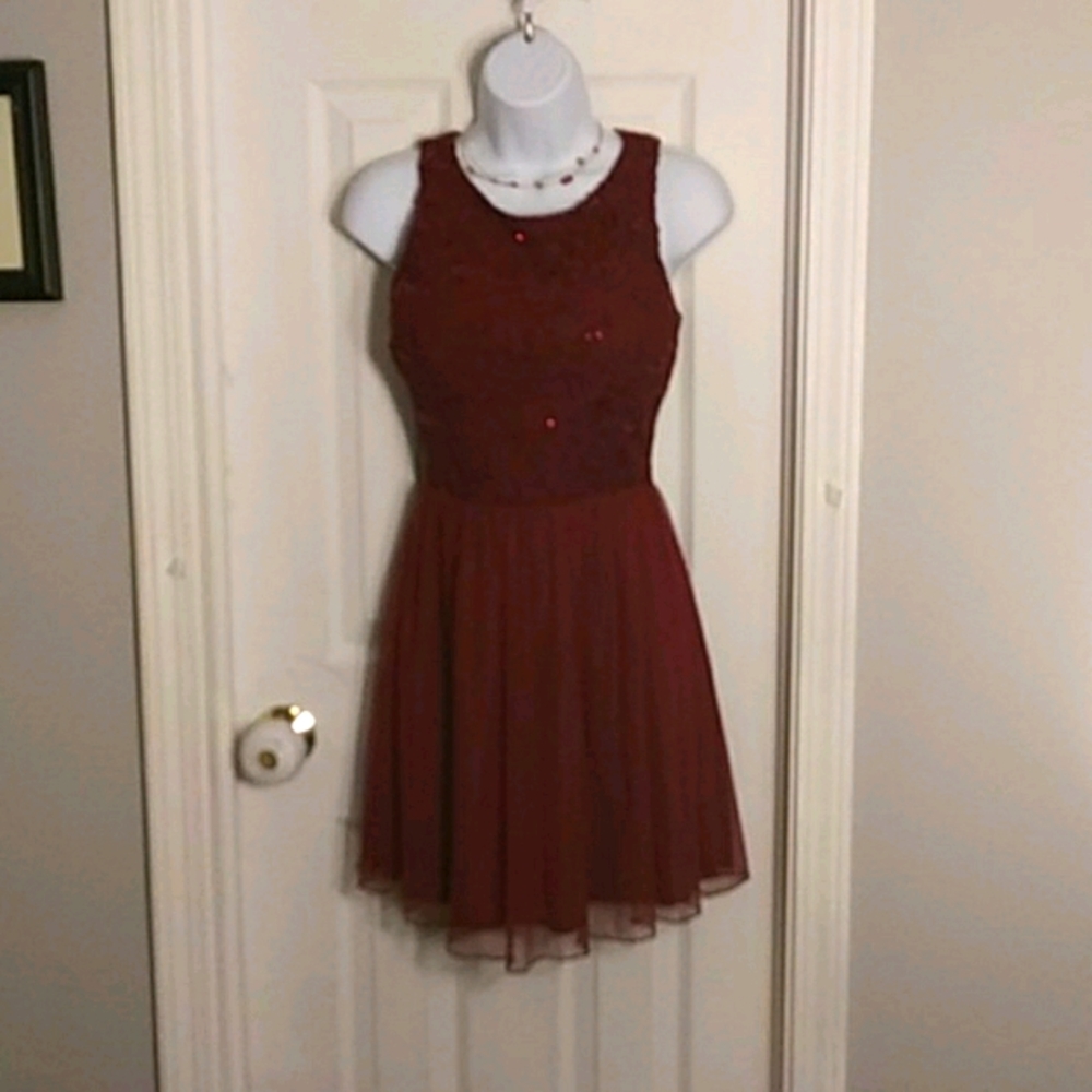 Scarlet homecoming/prom/cocktail dress
